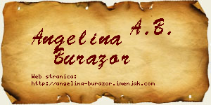 Angelina Burazor vizit kartica